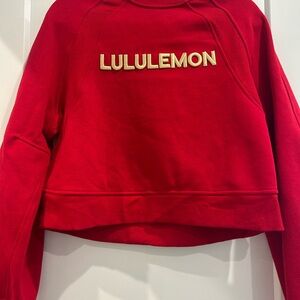 lululemon athletica Bold Red Crew Neck Sweater